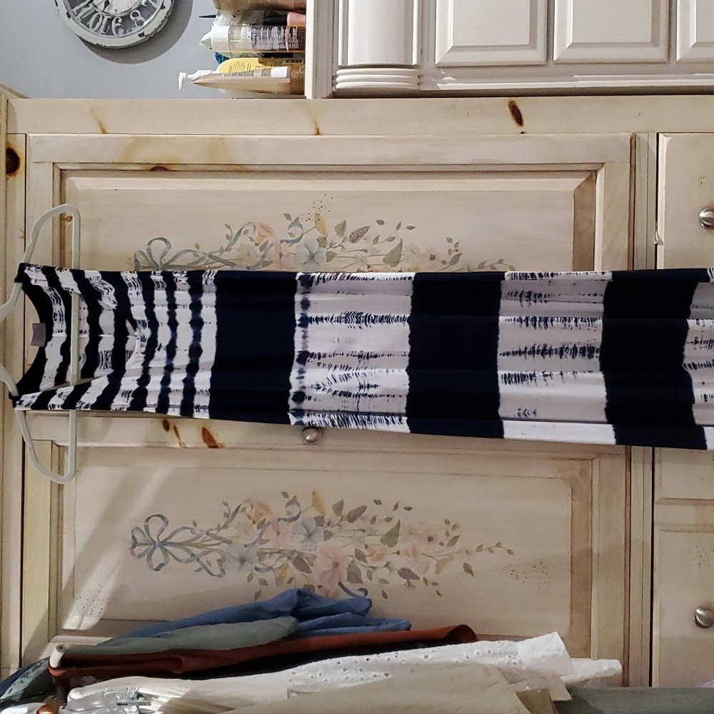 NWOT Dress blue white tie dye size 1